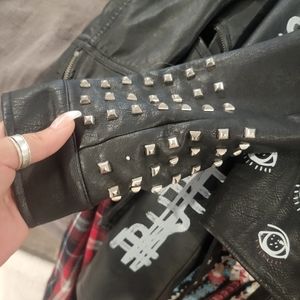 Babes against BS leather jacket